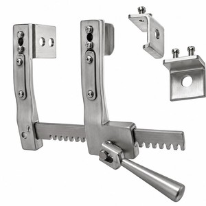 Écarteur de lattes Burford, 2 lames petites 1,75x2,5 pouces (4,4x6,4 cm) et 2 grandes 3x2,5 pouces (7,6x6,4 cm), ouverture 7,5 pouces (19,1 cm) ZETOMEDPRO - Product Image 1