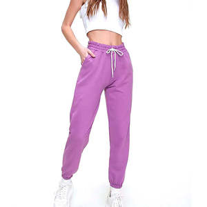 Pantalones Deportivos de Felpa para Hombre, Estilo Hip Hop, Cintura Baja con Cordón, Bolsillos Laterales, 100% Algodón, Bordados, Ropa de Invierno - Product Image 2