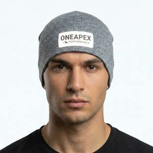 Gorro de Punto Gris para Hombre, Gorro de Invierno con Puño, Unisex, Estilo Urbano, Gorro con Diseño de Calavera, Logotipo Personalizado, Accesorio de Moda al por Mayor - Product Image 1