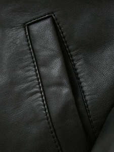 Veste épaisse à capuche en cuir véritable marron pour homme avec doublure en fausse fourrure, col rabattable, fermeture éclair, coupe classique, style hiver - Product Image 4