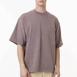 T-shirt 100% coton pour homme, coupe ample, imprimé, vente en gros, t-shirt vierge personnalisé, impression de logo sur t-shirt 100% coton pour homme, uni - Product Image 3