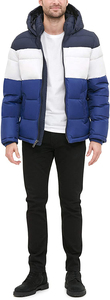 Latest Design Bubble <b>Jackets</b> Winter Wear Fashion <b>Lightweight</b> Warm Hooded Color Block Puffer <b>Jacket</b> for <b>Men</b> - Product Image 4