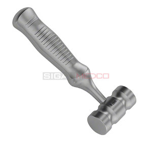 Maillet manuel allemand en acier inoxydable, tête de 660g, marteau orthopédique pour os, instruments chirurgicaux pour la chirurgie générale - Product Image 3