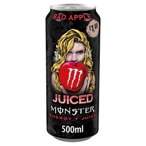 Bebida Energética Carbonatada Monster Energy Juiced Bad Apple 500ml, Sabor a Manzana, Alta en Cafeína, Suministro al por Mayor, OEM Disponible - Product Image 1