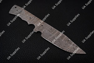 ใบมีดเปล่าเหล็กดามัสกัสขนาด 8 นิ้ว แบบเต็มด้าม สำหรับทำมีดแบบ OEM ODM  ใบมีดเปล่าเหล็กตีลายด้วยมือ - Product Image 4