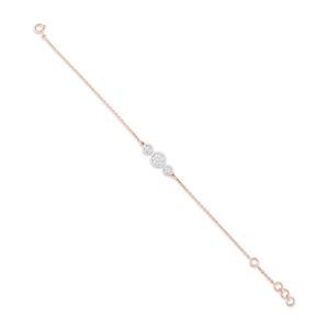 Pulsera de tenis de oro rosa chapado con diamantes de 0.25 ct, corte redondo, engaste de garra, joyería clásica de eslabones de cadena para mujer, regalo de lujo para fiestas - Product Image 3