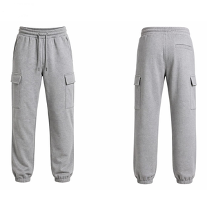 Men's Casual <b>Trouser</b> <b>Elastic</b> Waist Polyester/Cotton Customized Baggy <b>Trousers</b> Loose Fit Casual Pants - Product Image 6