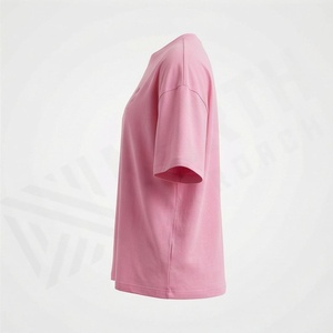 T-shirt décontracté pour femme en mélange de polyester et coton respirant, col rond, manches courtes, imprimé, design troué, couleur personnalisable, été - Product Image 3