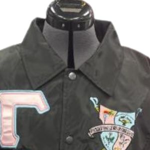 Chaqueta Negra Personalizada Sigma Gamma Rho para Mujer, Chaqueta Ligera con Cierre para Hermandad Griega, Ropa Casual de Calle con Logotipo Personalizado - Product Image 4