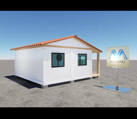 Maisons conteneurs modulaires démontables à ossature acier compacte et économique, villas préfabriquées modernes de luxe en aluminium et verre, fabriquées en Chine