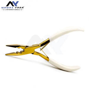 Pinzas Profesionales de Acero Inoxidable para Extensiones de Cabello con Mango de Goma y Apertura Micro para Cierre de Cabello - Product Image 4