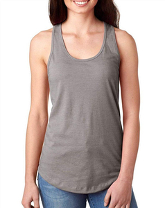 Custom Fashion Racer Back CVC Womens Gym tank <b>Tops</b> - Product Image 5