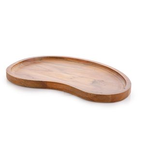 Bandeja Decorativa de Madera Estilo Rústico, Diseño Natural de Primera Calidad, Bandeja de Servir de Madera de Alta Calidad - Product Image 1