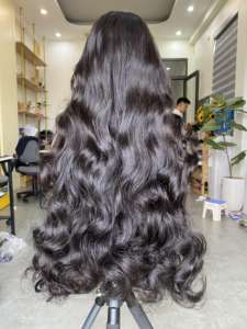 Cheveux Remy 100% vierges, cheveux humains naturels, cheveux ondulés, tissage de cheveux, double trame, 100 grammes, vente en gros au Vietnam, bon prix - Product Image 3