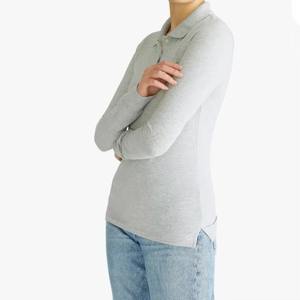 Polo de Moda para Mujer, Corte Ajustado, Mezcla de Algodón, Cuello Camisero, Color Personalizado, Marca Privada OEM, Mejor Precio - Product Image 5