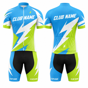 Conjunto de Jersey de Ciclismo Personalizado MEGAMAPLE para Hombre, Naranja, Negro y Blanco, Sublimado, Transpirable, de Poliéster, Uniforme de Equipo para Adultos - Product Image 1
