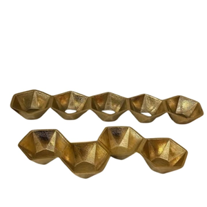 Tazón de chocolate de aluminio de calidad superior con acabado dorado para servir postres en fiestas o cualquier evento. - Product Image 1