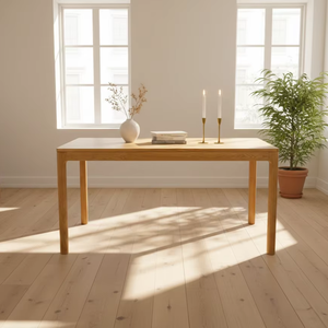 Mesa de Comedor Maya de Teca Premium, Muebles de Comedor para Interiores para Distribuidores Internacionales y Compradores Mayoristas Globales - Product Image 1