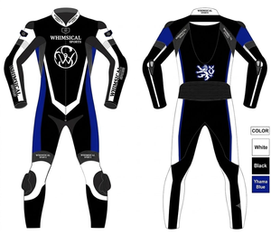 Unisex Made to Measure Racing Jumpsuit/Traje Cowhide/Kangaroo Leather Track Racing Suit With Hump CE <b>Protectors</b> - Product Image 1