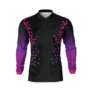 Maillot de motocross vierge pour jeunes, personnalisable par sublimation, respirant, à manches longues, pour moto et VTT - Product Image 1