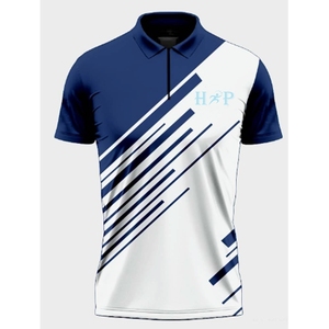Chemises en polyester tendance, sublimation, motif éclair, polos personnalisés pour hommes à manches courtes, coupe ajustée, design de fête 2026 - Product Image 1