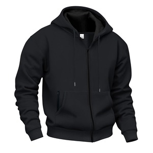 Sweat-shirts en molleton chaud pour l'automne et l'hiver, 100% coton, fonctionnels, qualité supérieure, nouveau design, fermeture éclair, respirants - Product Image 3
