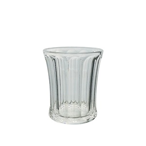 Vaso Corto de Plástico Transparente Irrompible Estilo Vintage, Capacidad de 340 ml, para Uso en Restaurantes y Fiestas al Aire Libre - Product Image 1