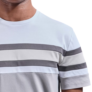 T-shirt Homme Color Block en Coton Mercerisé Premium à Manches Courtes – Haut Décontracté Tendance – Logo Personnalisé – Vente en Gros – Fabricant de Vêtements - Product Image 5
