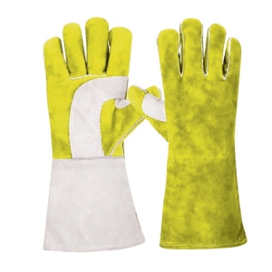 Gants de sécurité industriels robustes en cuir de vachette renforcé, longs gants de soudage résistants à la chaleur, protection des mains - Product Image 2