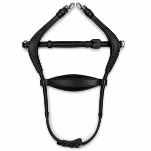 Bridon double pour cheval, durable, de haute qualité, en cuir souple, réglable, pour l'entraînement et la compétition. - Product Image 5