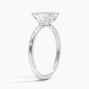 Bague SOJ 020 en argent 925, taille émeraude, bijoux d'océan, solitaire Moissanite 2 carats couleur D VVS1 certifiée GRA, rhodiée, pour mariage - Product Image 2
