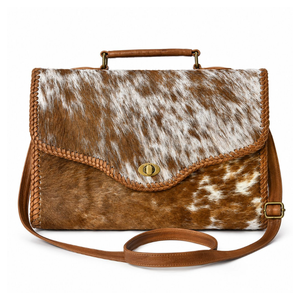 Sac à main en cuir de vachette véritable fait main avec poignée supérieure et bandoulière réglable, sacoche pour ordinateur portable pour femme, sac messager de bureau - Product Image 1