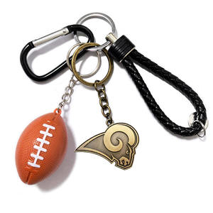 Porte-clés NFL des Steelers, 49ers, Patriots, Chiefs, Niners, badge d'équipe, Super Bowl, porte-clés pour fans de football américain, pendentif pour le jour du match, cadeau - Product Image 2