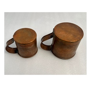 Natural <b>Copper</b> Mug Drinking <b>Cup</b> For Moscow Mule Cocktail Serving Barware And Home Kitchen Use - Product Image 5