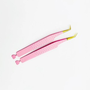 Pince à cils de précision anti-magnétique à pointe lisse, outil professionnel pour l'application d'extensions de cils en volume - Product Image 4