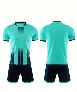 Men's Rugby Jersey Set Solid Color Crew Neck Short Sleeve Moisture Wicking Polyester <b>Athletic</b> Fit All Seasons High Quality Rugby - Product Image 2