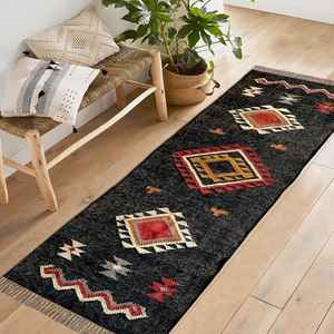 Tapis de couloir en jute et laine tissés à la main, absorbants et antidérapants, pour salon, chambre et bureau - Product Image 1