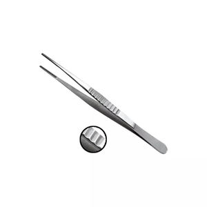 Pinzas quirúrgicas rectas TC DeBakey para tejido, pinzas de pulgar de 15 cm, pinza vascular no traumática de 1.5 mm de acero inoxidable - Product Image 6