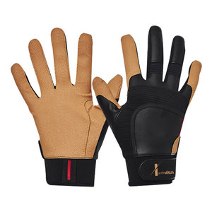 Gants de frappeur de baseball en cuir de haute qualité avec double paume, design écologique, durable et léger, couleurs et tailles personnalisables - Product Image 1