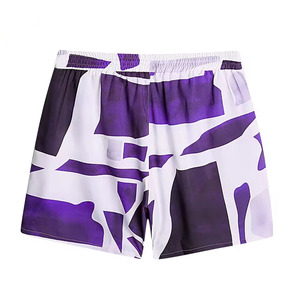 High Quality 100% Polyester Sublimation Mesh Shorts Men Summer Casual Beach Quick Dry Customized Logo Drawstring Closure - Product Image 6