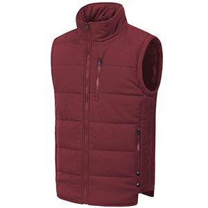 OEM <b>Cheap</b> Winter Causal Outerwear Quilted Sleeveless <b>Jacket</b> Padded <b>Puffer</b> Vest for Men - Product Image 2