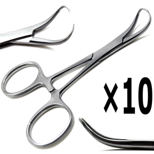 10 Pinzas Veterinarias Backhaus para Toallas, 3.5 Pulgadas, Instrumentos Premium - Product Image 1