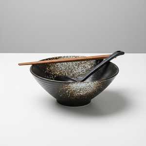 Cuenco de cerámica hecho a mano con diseño japonés antiguo para servir fideos, para uso en hoteles, de Universal Overseas INDIA. - Product Image 4