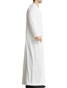 Thobes Islamiques Personnalisés de Haute Qualité 2026 – Thobes Omanais Respirants pour Hommes, Col Montant, Idéaux pour Ramadan, Hajj et Aïd - Product Image 6