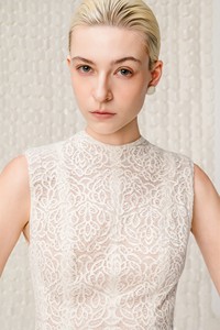 Jupe de bureau pour femmes du Vietnam, jupe longue maxi en dentelle florale NOCTURNE, faible MOQ, écologique, jupe longue évasée pour femmes WhiteAnt - Product Image 5