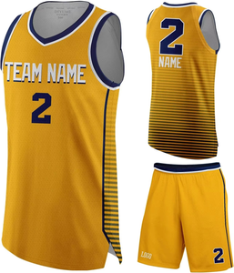 Maillots et shorts de basket personnalisés en gros, imprimés, respirants, ensembles d'été à séchage rapide, vêtements de sport, uniforme de basket pour hommes - Product Image 6