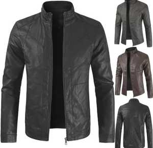 2024 OEM Men's High Quality Vintage Style Genuine Leather <b>Jacket</b> 100% Polyester Stand Hooded Windproof Zipper Closure <b>Winter</b> - Product Image 3