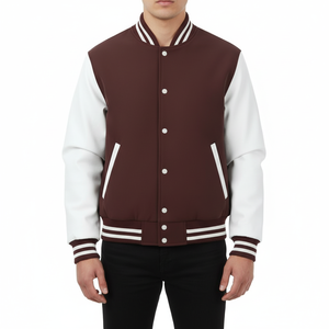 Veste universitaire en mélange de coton pour homme, 360 GSM, coupe classique, fermeture boutonnée, manches longues, usage quotidien décontracté, durable, service OEM - Product Image 1