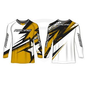 Customized Design Printed Breathable Windproof Comfortable Anti-Uv Motocross Jersey Quick Dry Sportswear Unisex Racing - Product Image 1