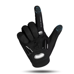 Guantes de Ciclismo Negros con Pantalla Táctil y Función de Detección de Agujas para Deportes al Aire Libre y Motociclismo - Product Image 1